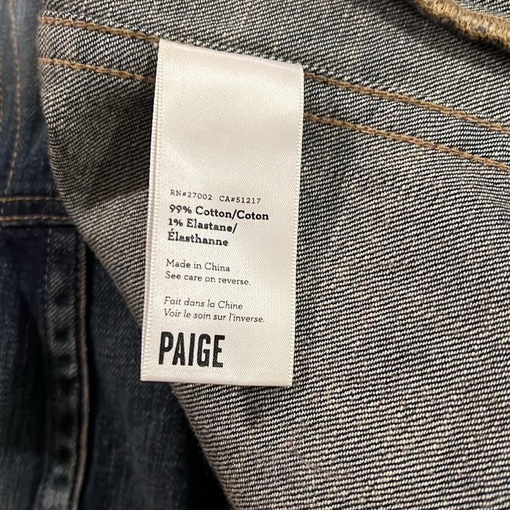 PAIGE JEAN JACKET w/COATED SLEEVES - Picture 8 of 8
